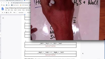HCl and Na2S   Balancing
