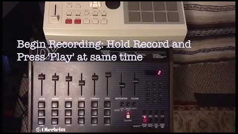 How To: Record a Drum Sequence on Oberheim DX drum machine : Michael Vilogi