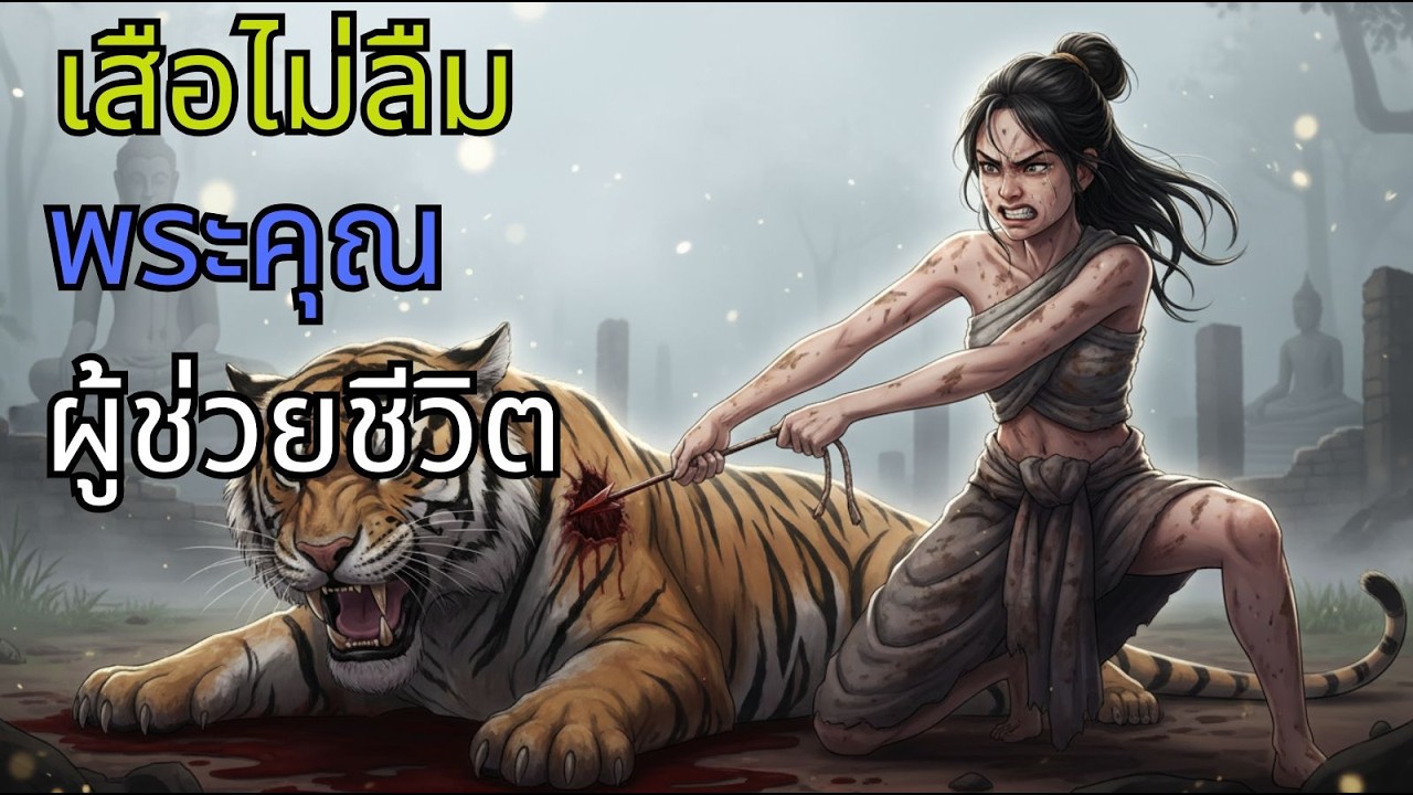 เรื่องราวของเด็กหญิงยากจนคนหนึ่งที่ช่วยเหลือเสือที่ถูกลูกธนูยิง และได้รับรางวัลตอบแทน