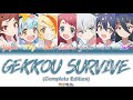 Gekkou Survive (Complete Edition) | FranChouChou | Full KAN / ROM / ENG Color Coded Lyrics