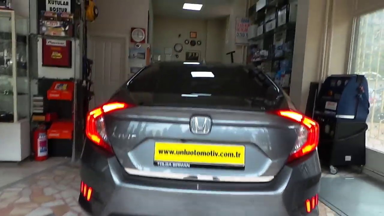 Honda civic Arka tampona LRD stop lamba uygulaması YouTube