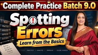 Full Spotting Errors  | Complete Practice Batch 9.O | By Rani Ma'am News