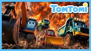 🏗️Boom Boom! Meet Heavy Equipments. | BEST Vehicles & Animal Songs Collection | Kids Songs #TOMTOMI