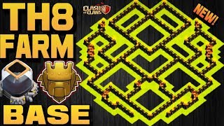 New Town Hall 8 Farmingtrophy Base 2018 Th8 Hybrid Dark Base With Replays -Clash Of Clanscoc