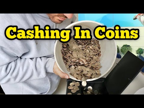 Cashing In A 5 Gallon Bucket Of CHANGE | HOW MUCH DID WE GET? / No Fees / ASMR