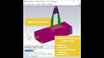 Meca Software Nastran Viewer - How To : Display node detail