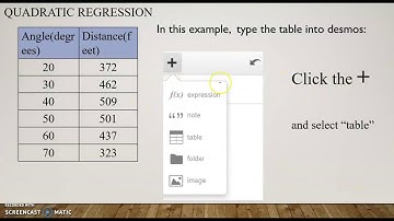 Regression w/Desmos
