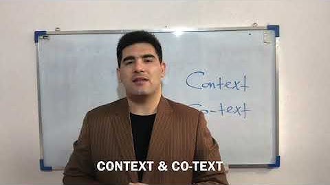 Learning words from context and co-text.