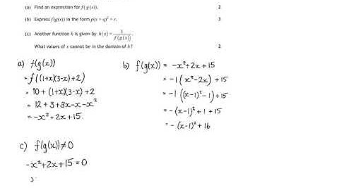 Higher Maths Paper 2 2015