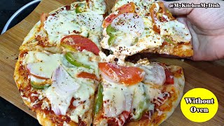 Dominos Style Pan Pizza | Pizza Mania Recipe Without Oven | My Kitchen My Dish screenshot 1