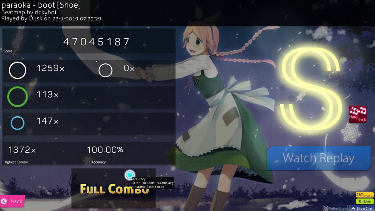 osu!catch | Dusk | paraoka - boot [Shoe] +HR SS 392PP #1