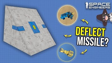 Sloped Versus Normal Armor Tested Against Missile, Space Engineers