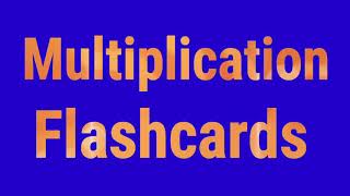 Multiplication Flashcards