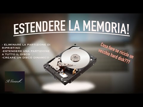 ELIMINARE LA PARTIZIONE DI RIPRISTINO & ESTENDERE LA MEMORIA SU TUTTO L’HARD DISK|TUTORIAL