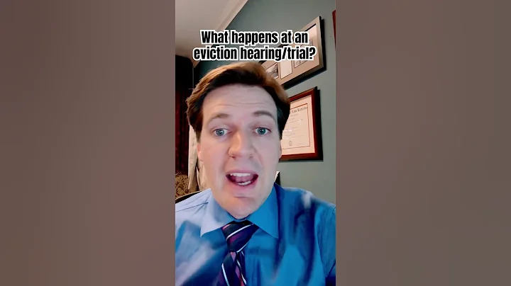What actually happens at an eviction hearing/trial? #lawyer  #landlordsandtenants #landlordtenant