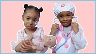 Sefari Takes Her Sick Baby To The Doctors👩🏾‍⚕️| Kids Videos