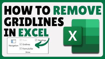 How To Remove Gridlines In Excel (2025)