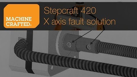 Stepcraft 420 X axis fault solution