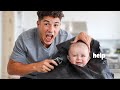 BABY NEO'S FIRST HAIRCUT!!! (6 Months Old)