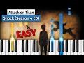 Attack on Titan - Season 4 Ending - &quot;Shock&quot; - EASY Piano Tutorial