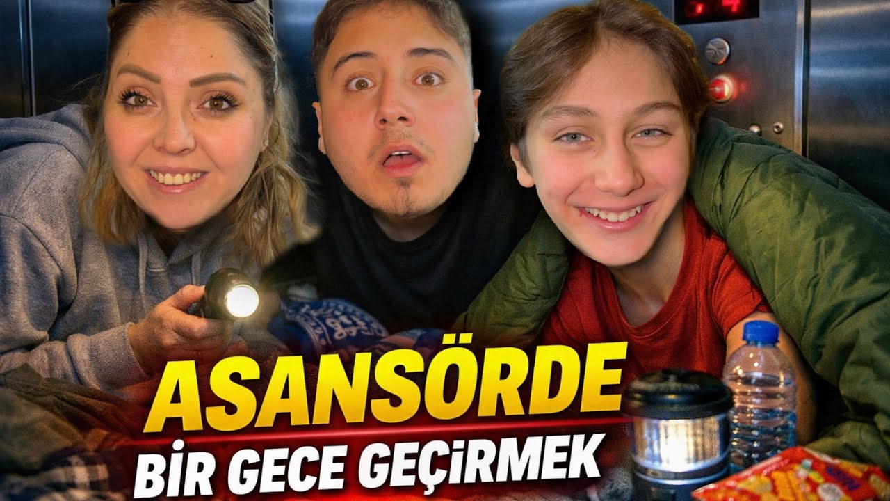 ASANSÖRDE BİR GECE GEÇİRMEK !! (KORKUNÇ SAATLER)