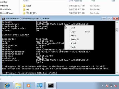 How to boot WinPE from a VHD - YouTube