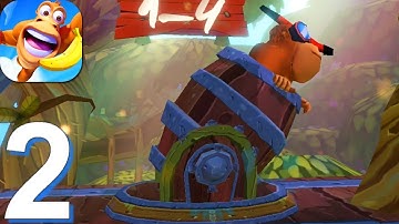 Banana Kong Blast - Gameplay Walkthrough Part 2 (Android, iOS Game)