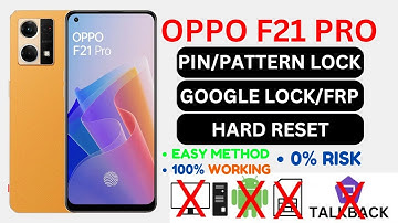 OPPO F21 PRO HARD RESET !! OPPO F21 PRO UNLOCK !! FRP BAYPASS OPPO F21 PRO/GOOGLE ACCOUNT UNLOCK