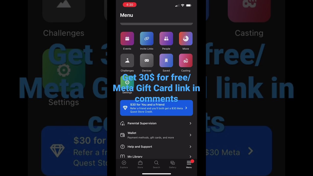 Get 30 For Free Meta Quest