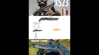 KS-23 Rounds vs Normal Shotgun (Not Even Close) #shorts #comparison #military