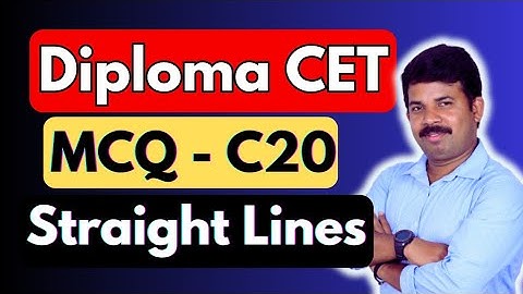 "📐 DCET Straight Lines MCQ Problems & Solutions for 4 Marks 📐"