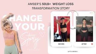 Weight Loss Transformation Over 50lbs: Amber&#39;s Journey to Health and Happiness