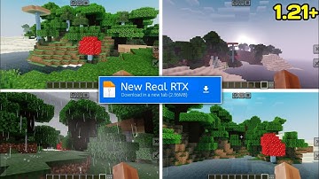 New Real RTX Shader For Minecraft PE 1.21+ [Patched] Realistic Shader For MCPE 1.21 | Low End Device
