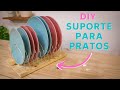 Suporte Organizador Para Pratos e Tampas de Panela