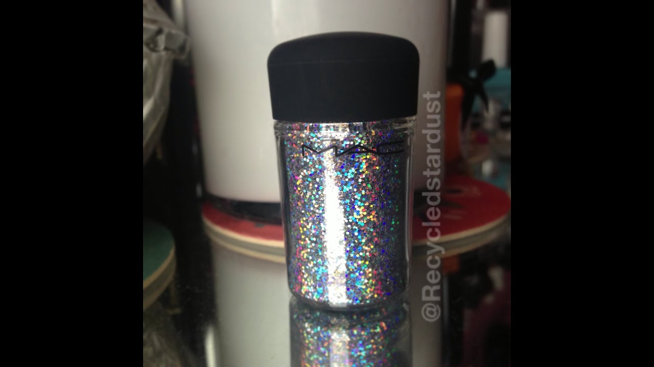 MAC 3D Glitter In 3D Silver Review Swatches Tutorial Look YouTube