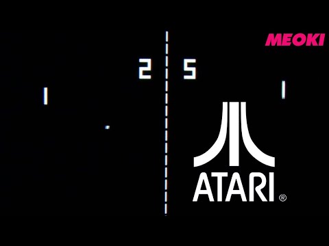 Pong ATARI Game – a classic from 1972 – Gameplay Flashback