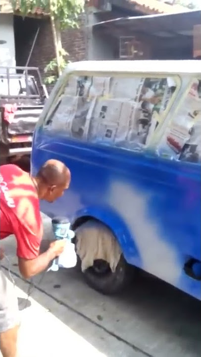 Mesin spray gun elektrik MULTIPRO ESP 99 HP menggunakan cat mobil