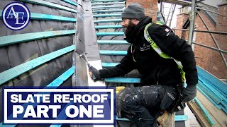 SLATE RE-ROOF! (Part One) | Build with A&E