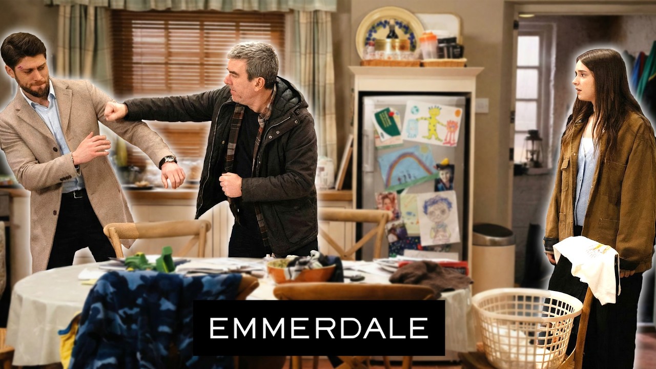 Каин применяет насилие к Джо Тейту | Эммердейл
