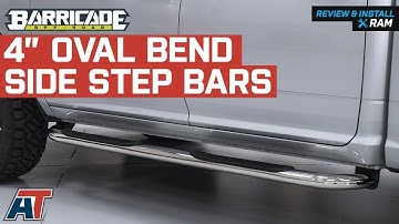 2009-2018 Ram 1500 Barricade 4" Oval Bend Side Step Bars - Stainless Steel Review & Install