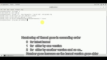 How to Change default kernel in Centos7 or RHEL 7
