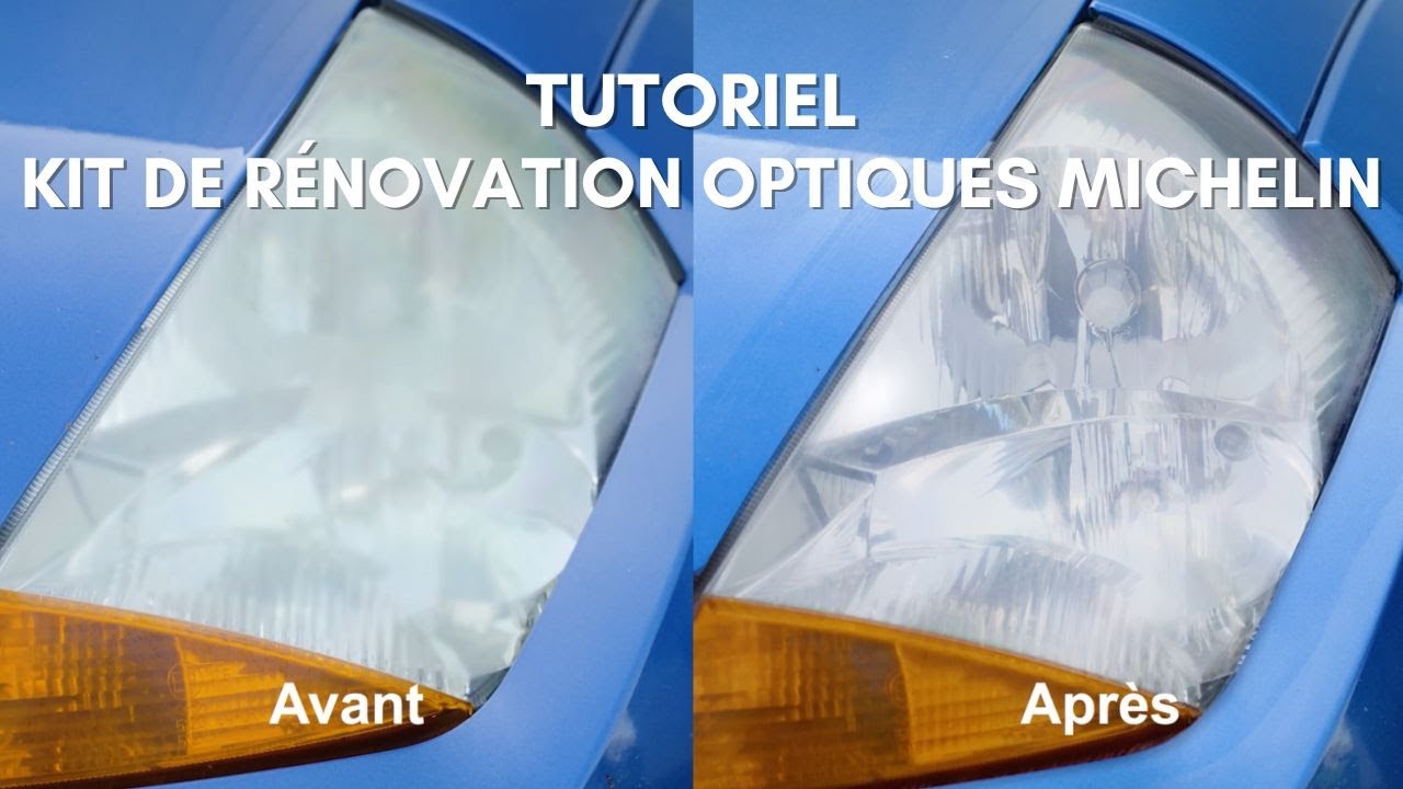 Kit rénovation de phares ternes et optiques abîmés par polymérisation