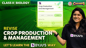 Crop Production and Management: Revision with Menti Quiz | Class 8 | CHAMPS 2024