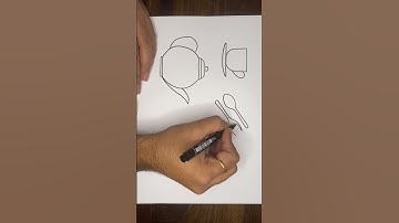 How to draw kitchen items | easy step by step drawing #shorts #youtubeshorts #fyp