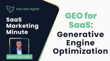 Generative Engine Optimization (GEO): How to Get Your SaaS Content Found by AI