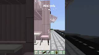 Mini Cafe Shop Decoration #minecraft #mcpe #addon #bedrock #simjuecafeaddon #mcpe #cafeshop