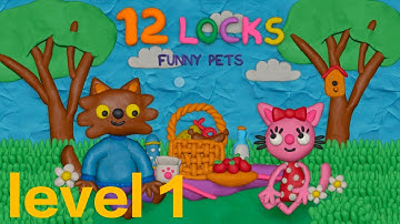 12 locks funny pets level 1 walkthrough ( RUD present )