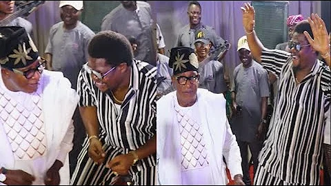WHO IS THE BEST DANCER? AS MR MACARONI CHALLENGES OGA BELLO ON THE DANCE FLOOR WHILE PASUMA PERFORMS
