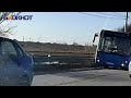 Подаренный Москвой автобус возит волгодонцев, завалившись на бок
