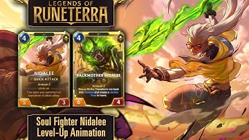 Legends of Runeterra - Soulfighter Nidalee Level-Up Animation